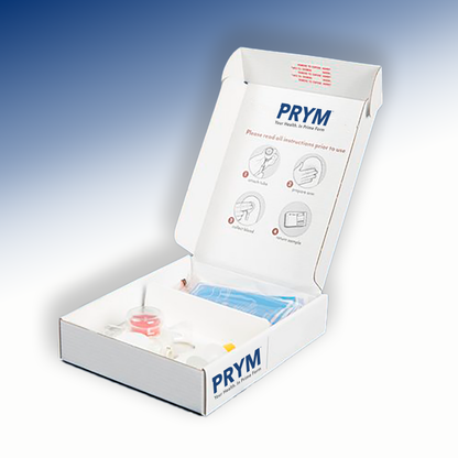 The complete OptiPeptide™ comprehensive at-home health panel kit and painless device.